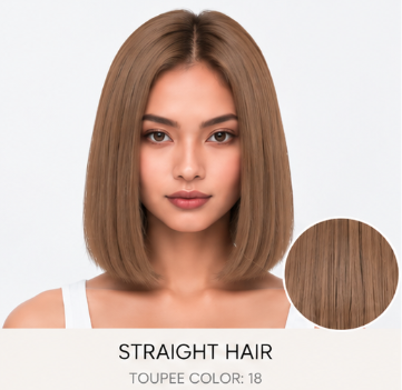 100% Human Hair – Straight & Wavy Swiss Lace Base for Natural Crown Coverage