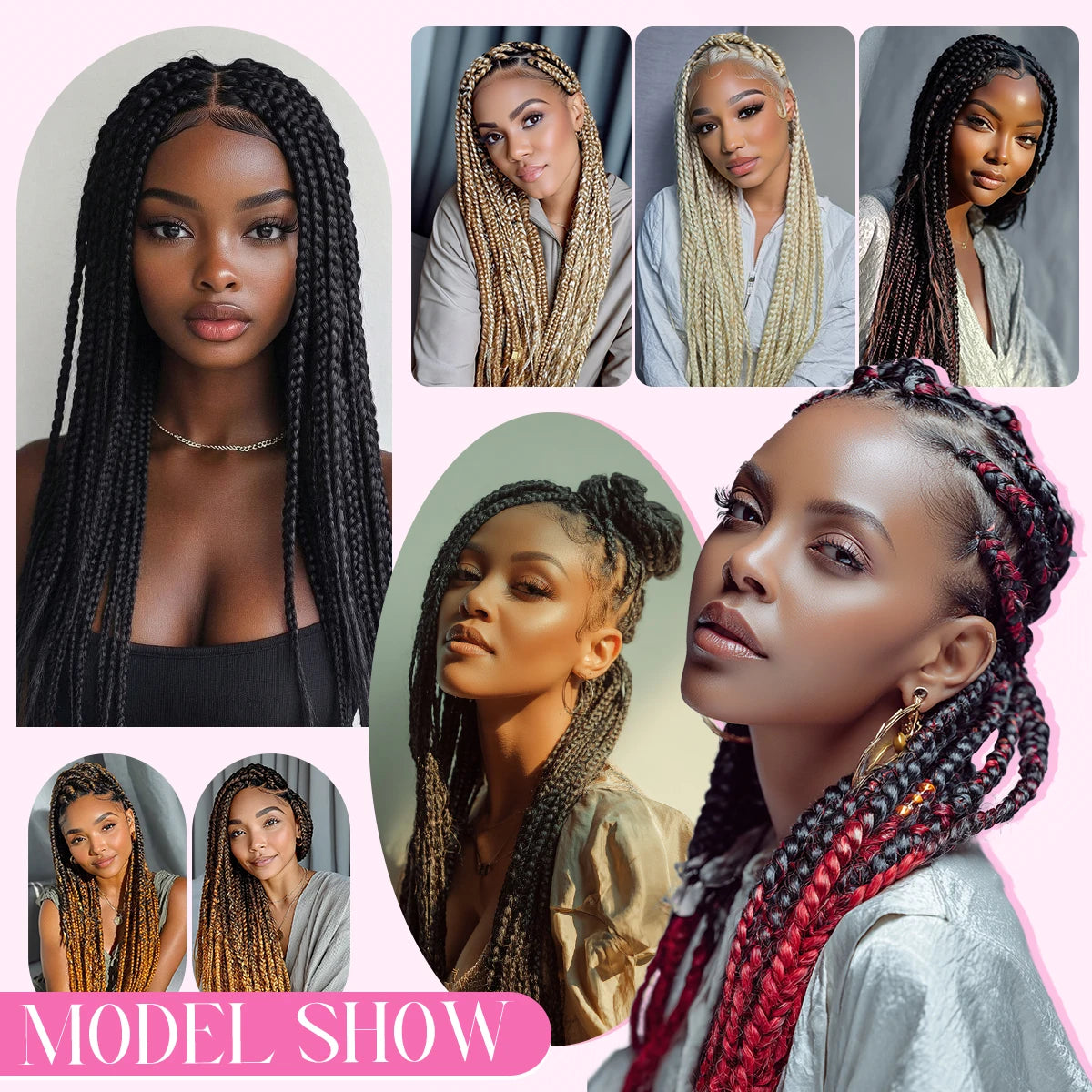 30 Inch Straight Braiding Hair Extensions – Soft Synthetic Crochet Braiding Hair Bundles for Women