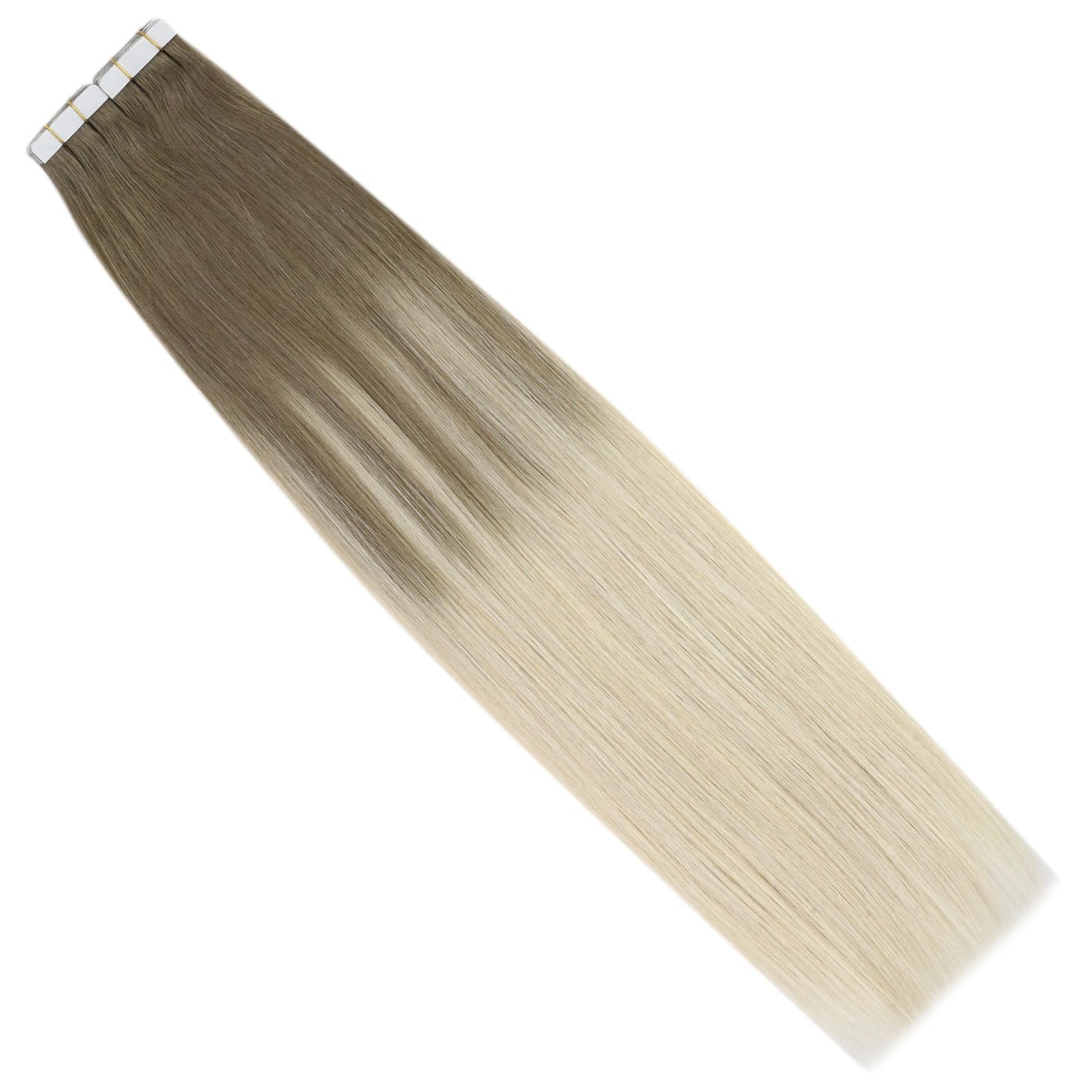 Virgin Remy Tape-In Hair Extensions – Invisible Injection Tape, Double Drawn, Natural Straight (20pcs)