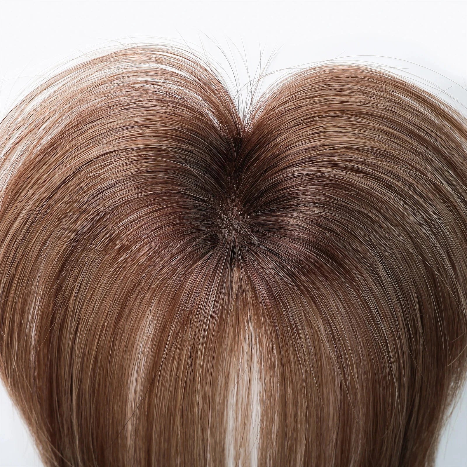 Remy Human Hair Topper with Bangs – Clip-In Silk Base Hairpiece for Thinning Hair | Silkara™