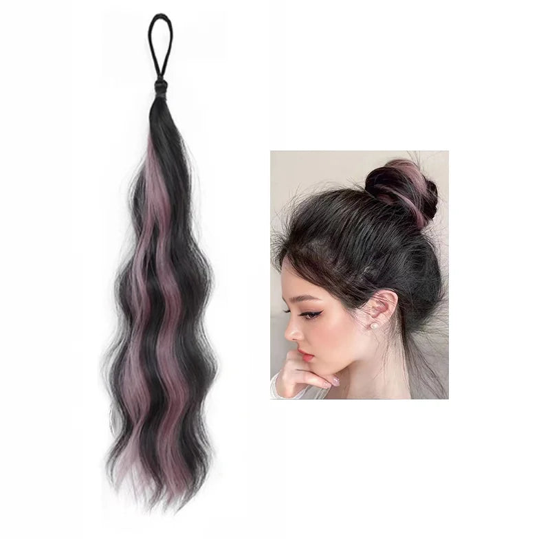 Silkara™ Hair Messy Bun Hairpiece – Curly Chignon with Elastic Band 17 inch