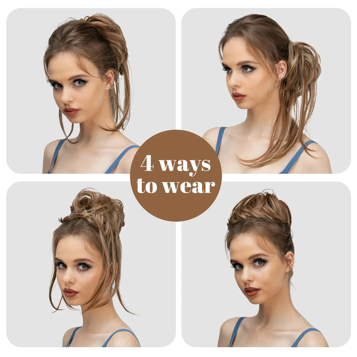 Silkara™  Secret Hair Instant Curly Messy Taily Bun