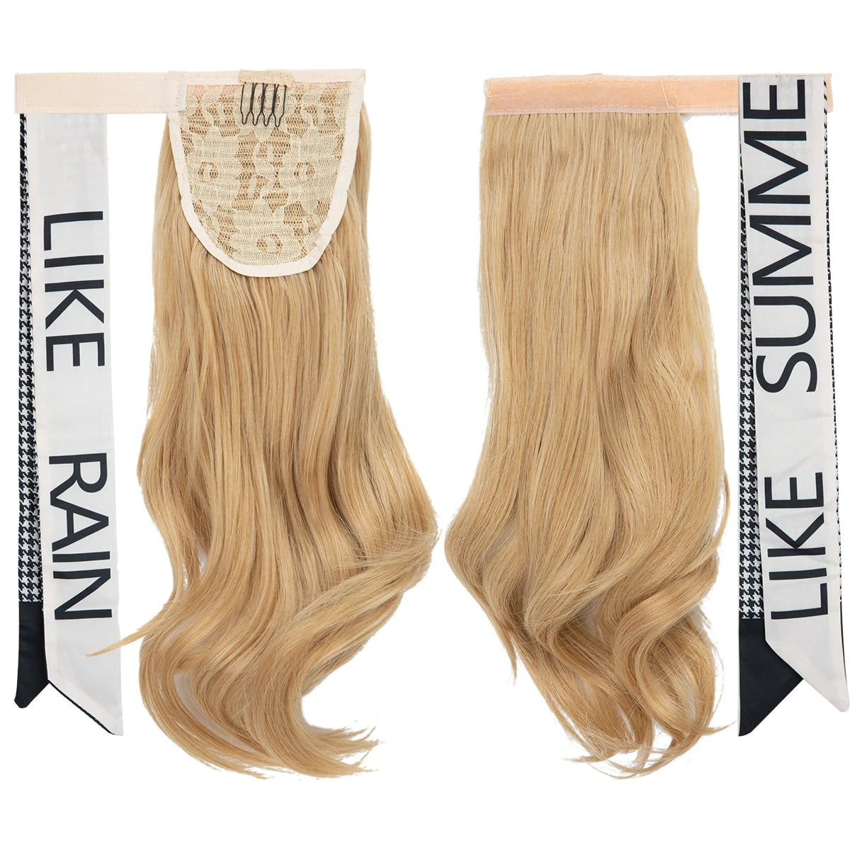 Silkara™ Premium Wavy Clip-In Ponytail Hair Extension – Wrap Around Synthetic Hairpiece (100g)