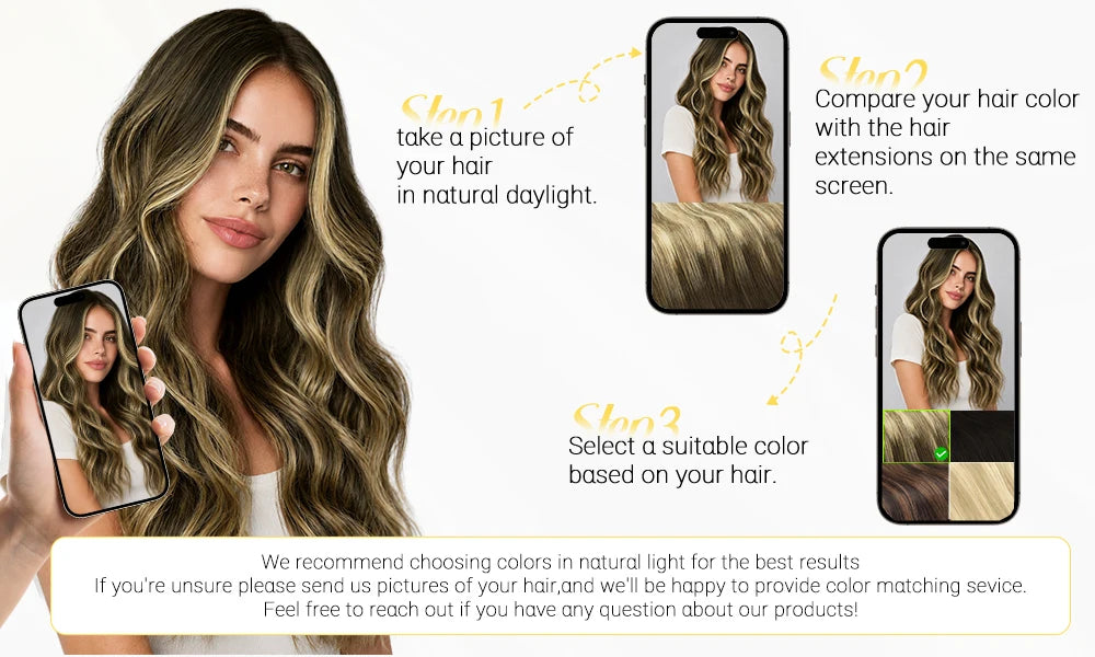 Human Hair Wire Extensions – Invisible Halo Clip-In Straight Remy Hair