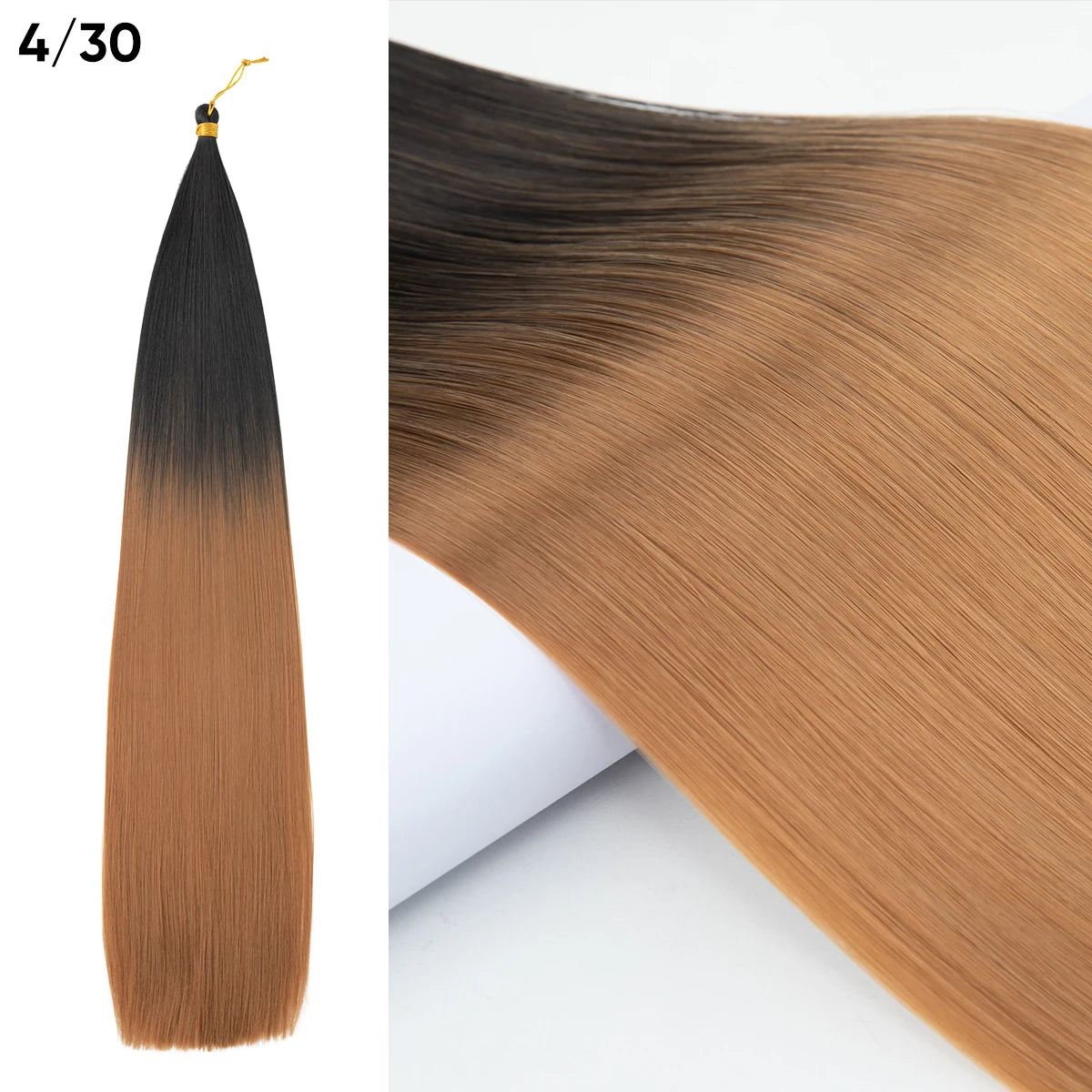 30 Inch Straight Braiding Hair Extensions – Soft Synthetic Crochet Braiding Hair Bundles for Women