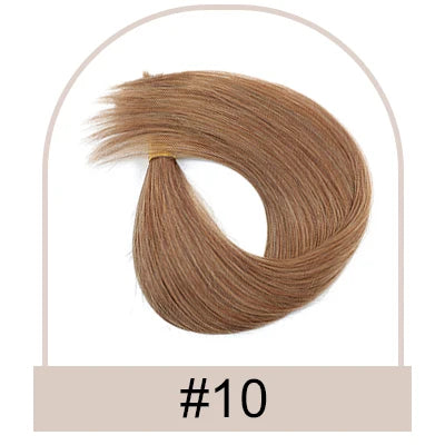 Silk Base Human Hair Topper with Bangs – 12 × 13 cm Remy Clip-In Crown Topper