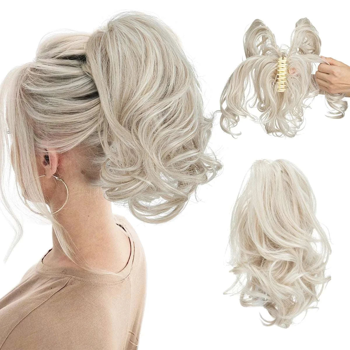 Silkara™ Diy Claw Clip In Ponytail Hair Extensions