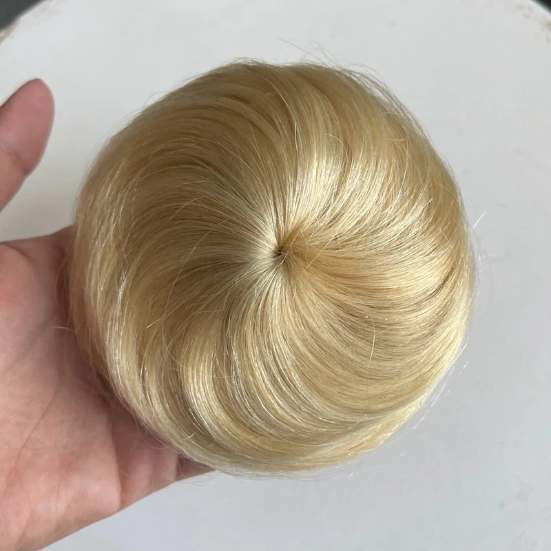 6” Human Hair Drawstring Bun Extension – Natural Volume Chignon Hairpiece