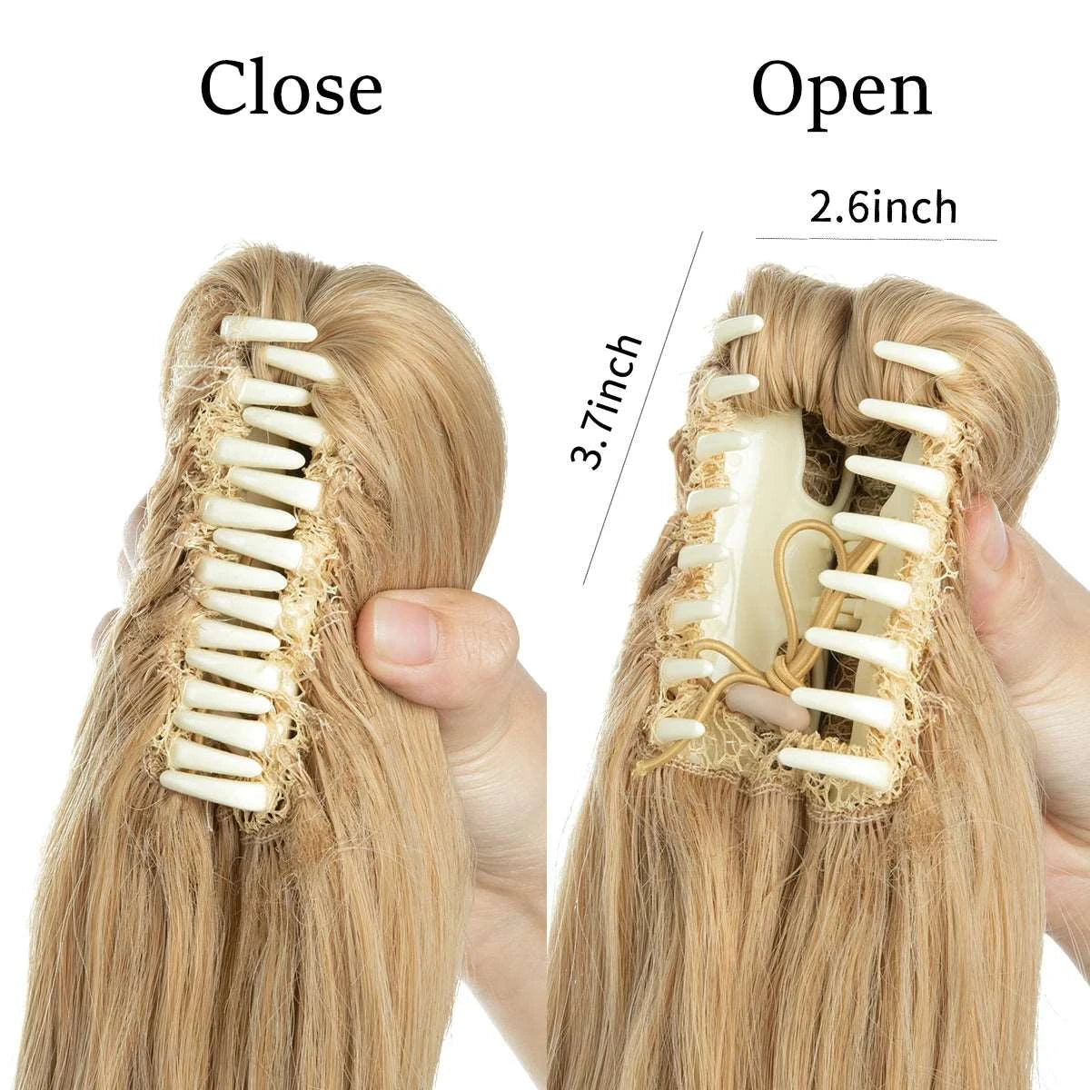 Silkara™  Wavy Claw Clip In Ponytail Hair Extensions 14"