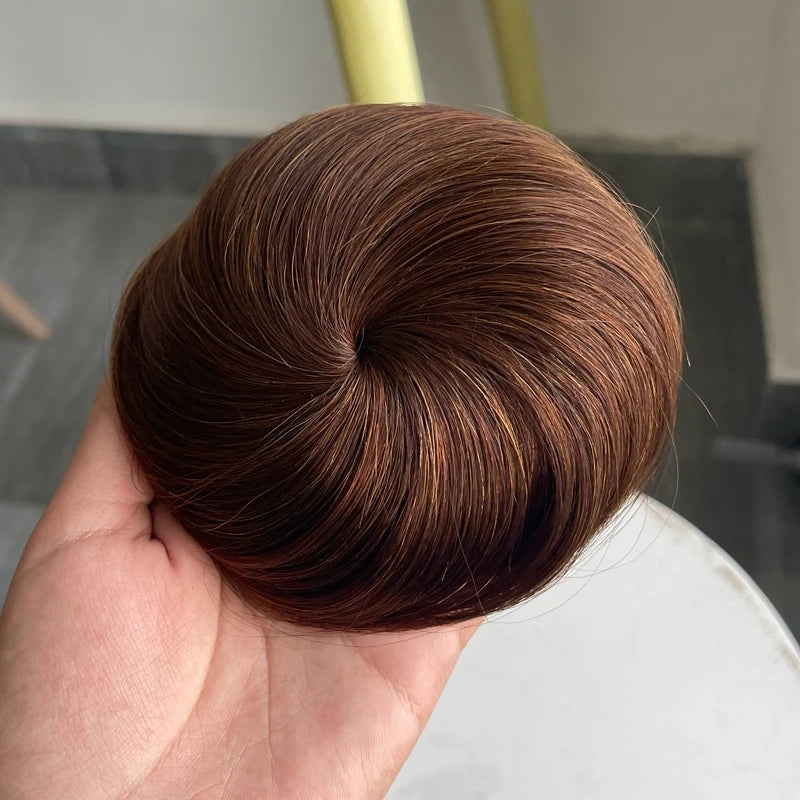 6” Human Hair Drawstring Bun Extension – Natural Volume Chignon Hairpiece