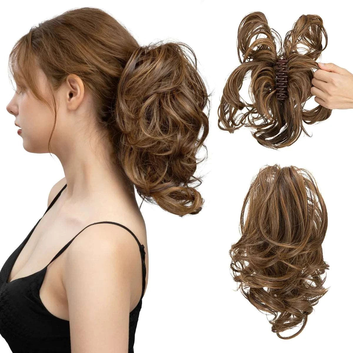 Silkara™ Diy Claw Clip In Ponytail Hair Extensions