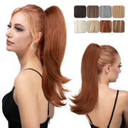 Premium Claw Clip-In Ponytail Hair Extension – Silky Straight | Heat-Resistant Synthetic Hairpiece (120g)