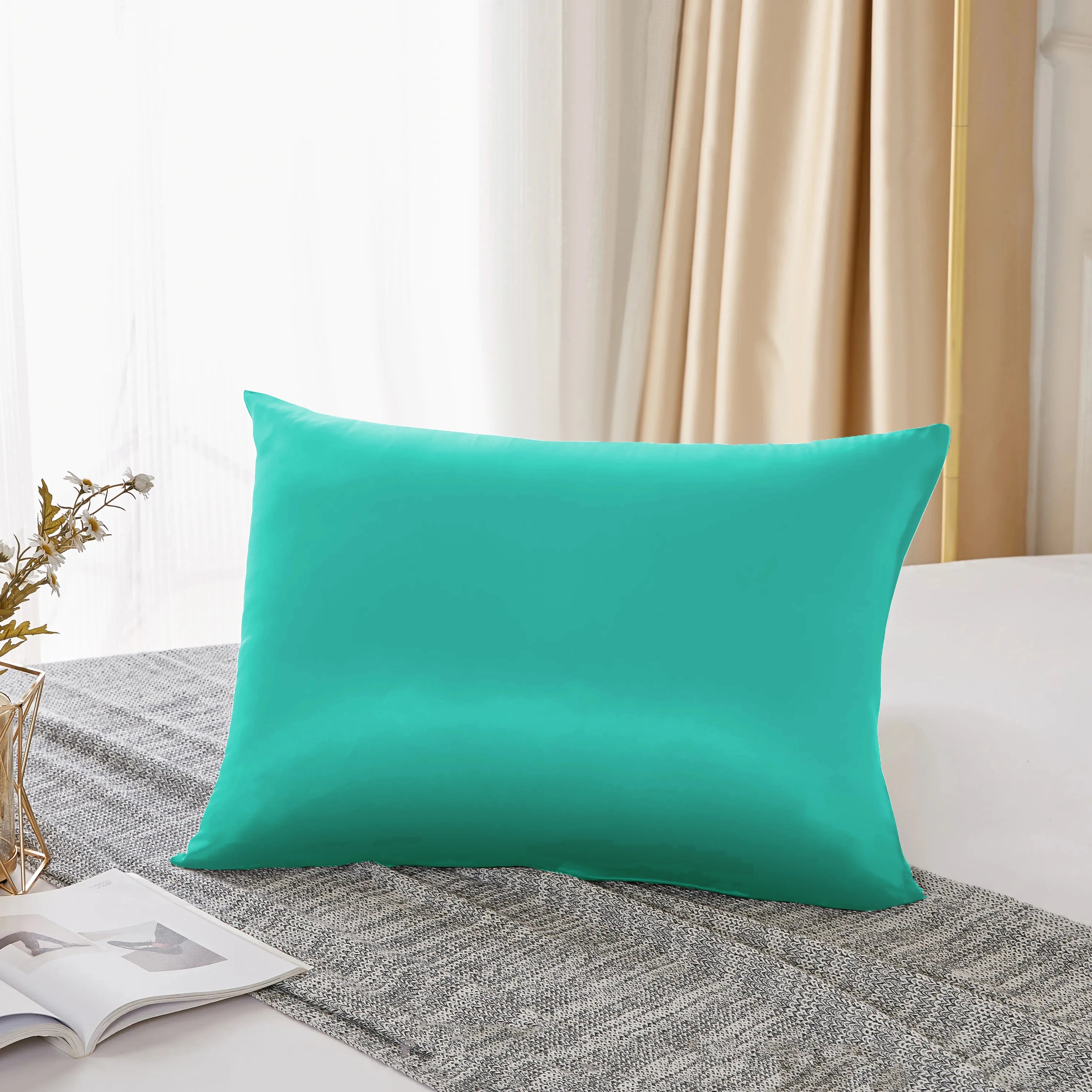 25 Momme Mulberry Silk Pillowcase – 100% Pure Silk Pillow Cover for Hair & Skin – Double-Sided 6A Grade Silk Pillowcase