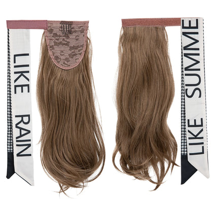 Silkara™ Premium Wavy Clip-In Ponytail Hair Extension – Wrap Around Synthetic Hairpiece (100g)