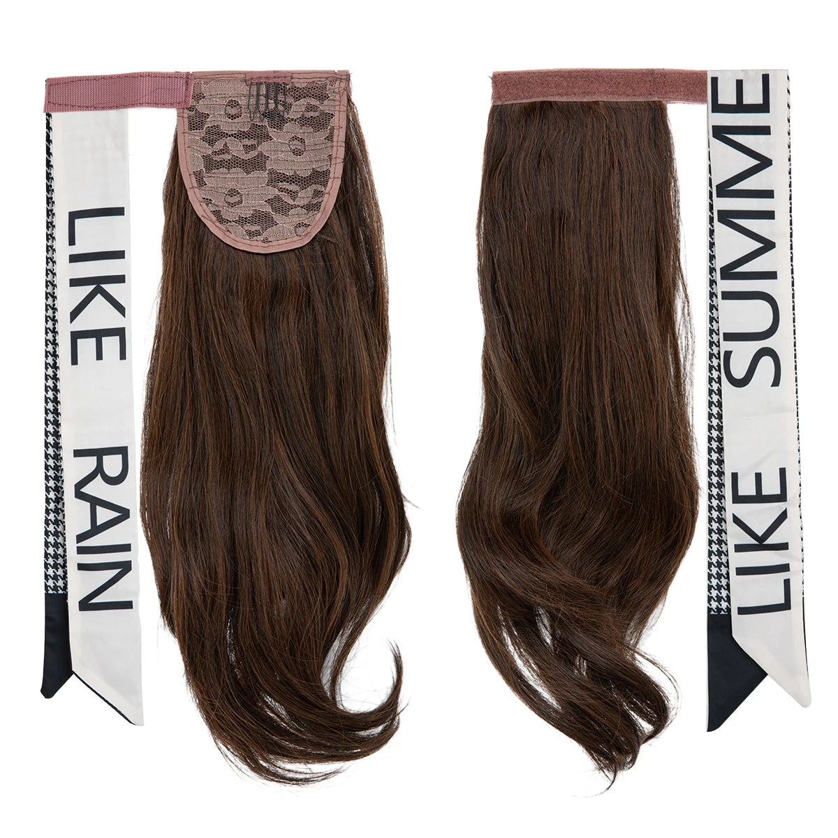 Silkara™ Premium Wavy Clip-In Ponytail Hair Extension – Wrap Around Synthetic Hairpiece (100g)