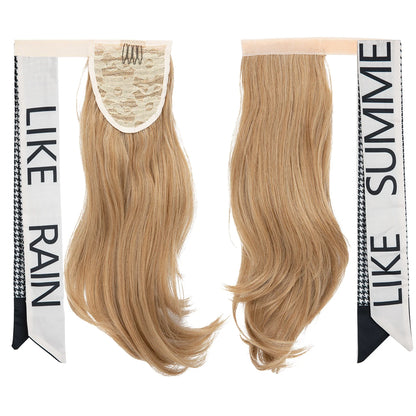 Silkara™ Premium Wavy Clip-In Ponytail Hair Extension – Wrap Around Synthetic Hairpiece (100g)