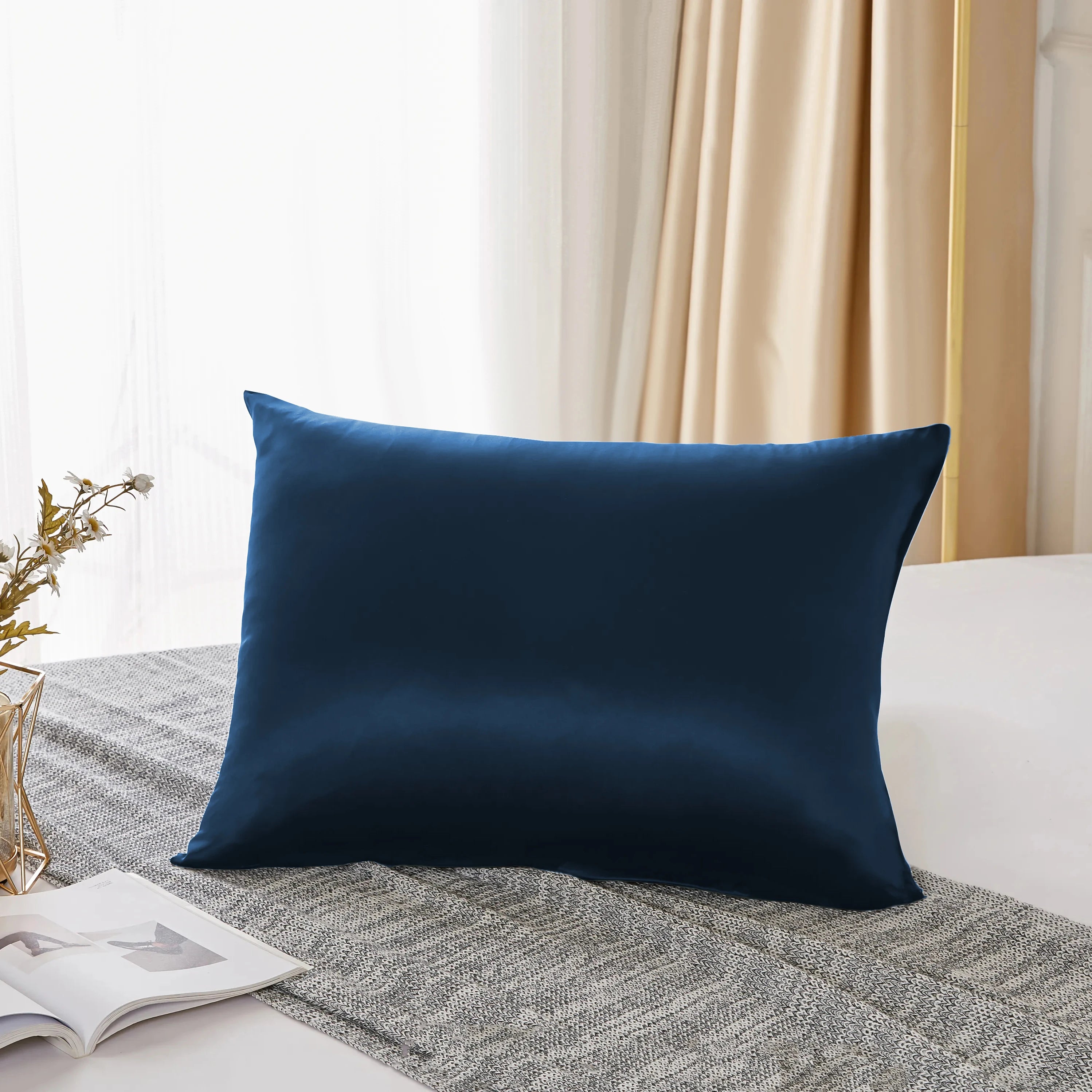 25 Momme Mulberry Silk Pillowcase – 100% Pure Silk Pillow Cover for Hair & Skin – Double-Sided 6A Grade Silk Pillowcase