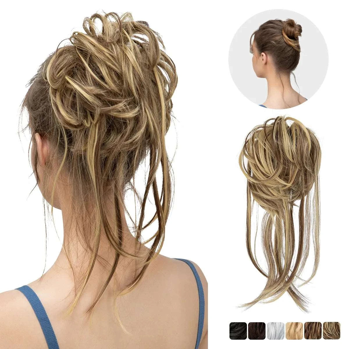 Silkara™  Secret Hair Instant Curly Messy Taily Bun