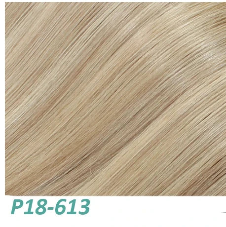 Silk Base Human Hair Topper with Bangs – 12 × 13 cm Remy Clip-In Crown Topper