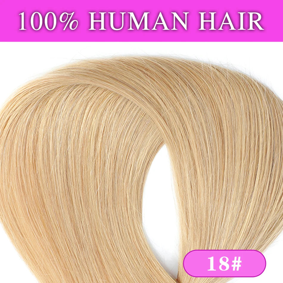 Halo Human Hair Extensions – 14–28 Inch Hidden Wire Remy Hair in Ombre Brown