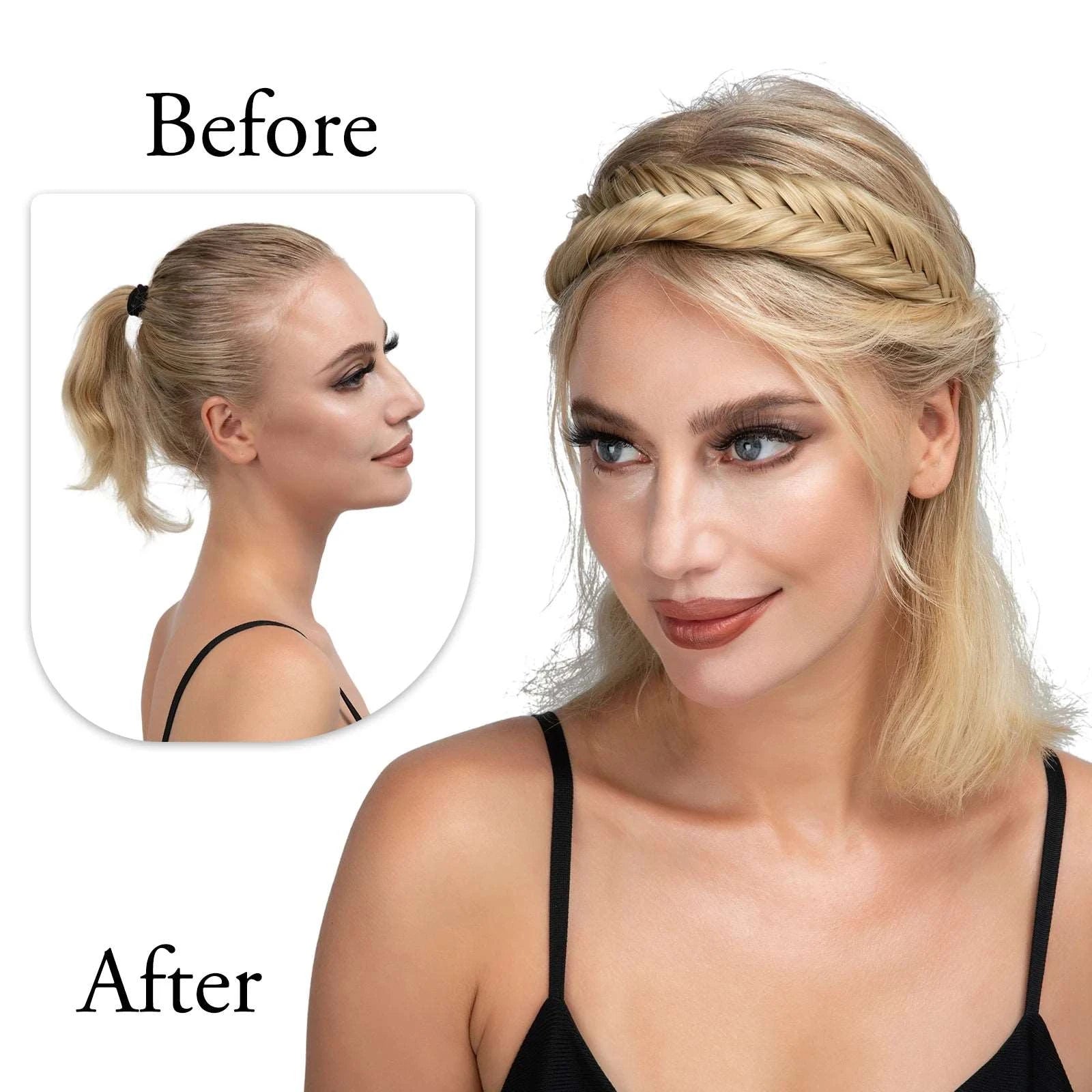 Silkara™ Headband Fishtail and Three Braids