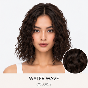 100% Human Hair – Straight & Wavy Swiss Lace Base for Natural Crown Coverage