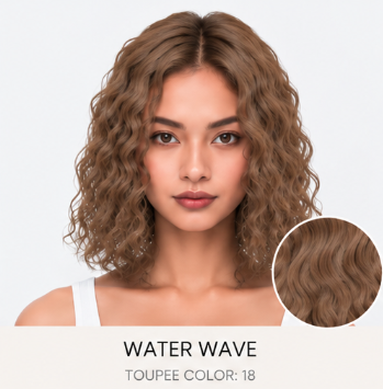 100% Human Hair – Straight & Wavy Swiss Lace Base for Natural Crown Coverage