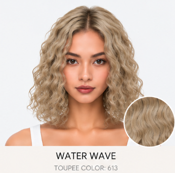 100% Human Hair – Straight & Wavy Swiss Lace Base for Natural Crown Coverage