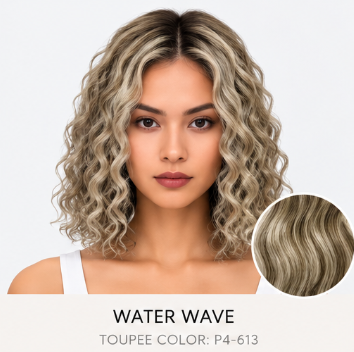 100% Human Hair – Straight & Wavy Swiss Lace Base for Natural Crown Coverage