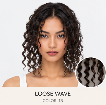 100% Human Hair – Straight & Wavy Swiss Lace Base for Natural Crown Coverage