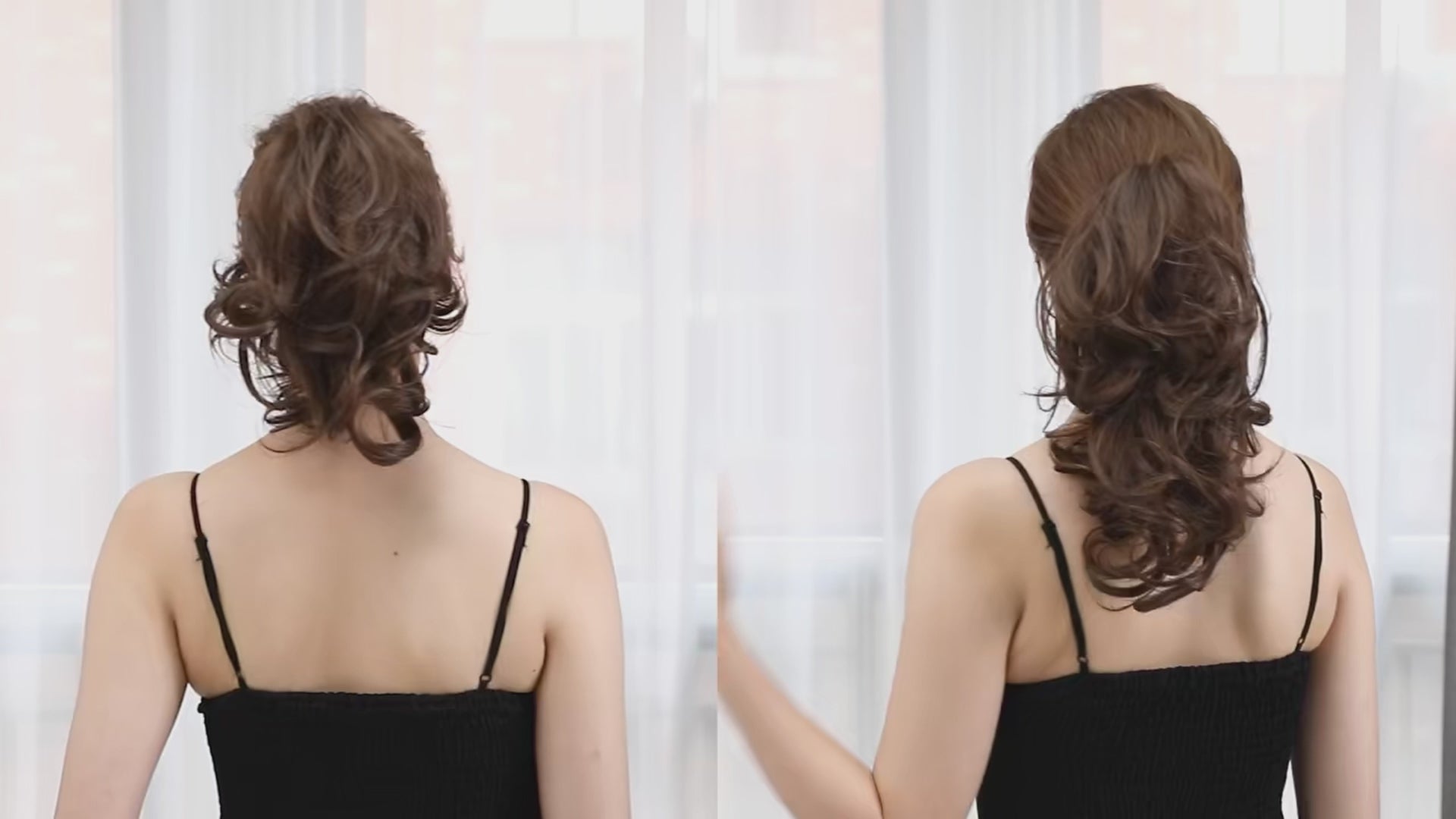 Load video: Silkara™ Diy Claw Clip In Ponytail Hair Extensions