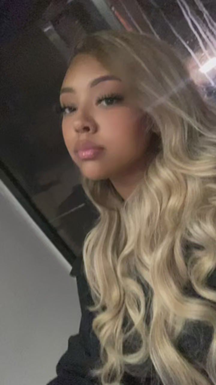 Load video: Virgin Tape-In Human Hair Extensions – Straight Remy Hair 2.5g/pc (14–24”)