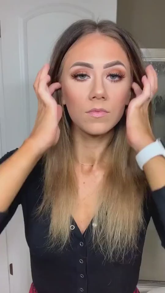 Load video: 100% Human hair - Clip in 5&amp;7 pcs - 18-24 inch