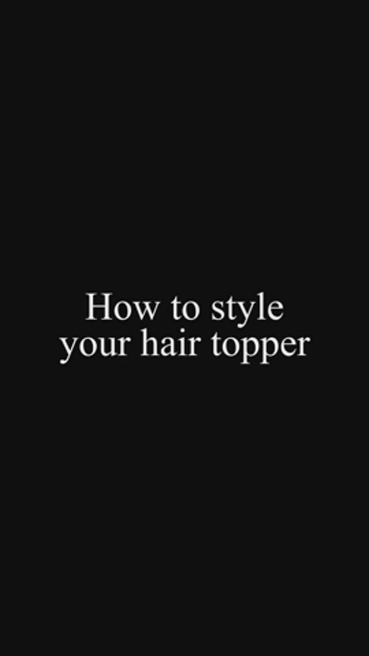 Load video: 12” Human Hair Topper – Swiss Silk Base, No Bangs, 60g Clip-In