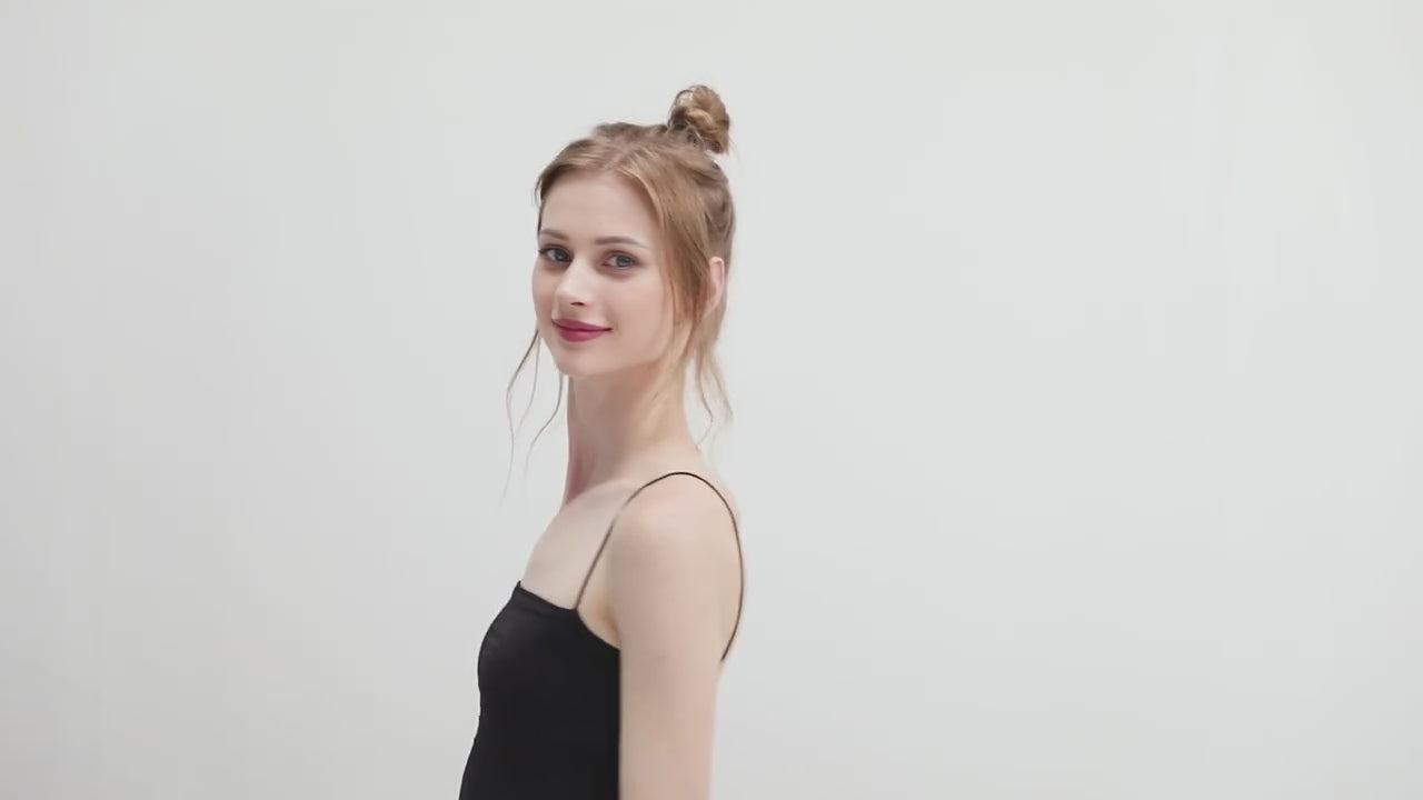 Load video: Silkara™  Elastic Messy Bun Chignon Curly Scrunchie Updo Donut