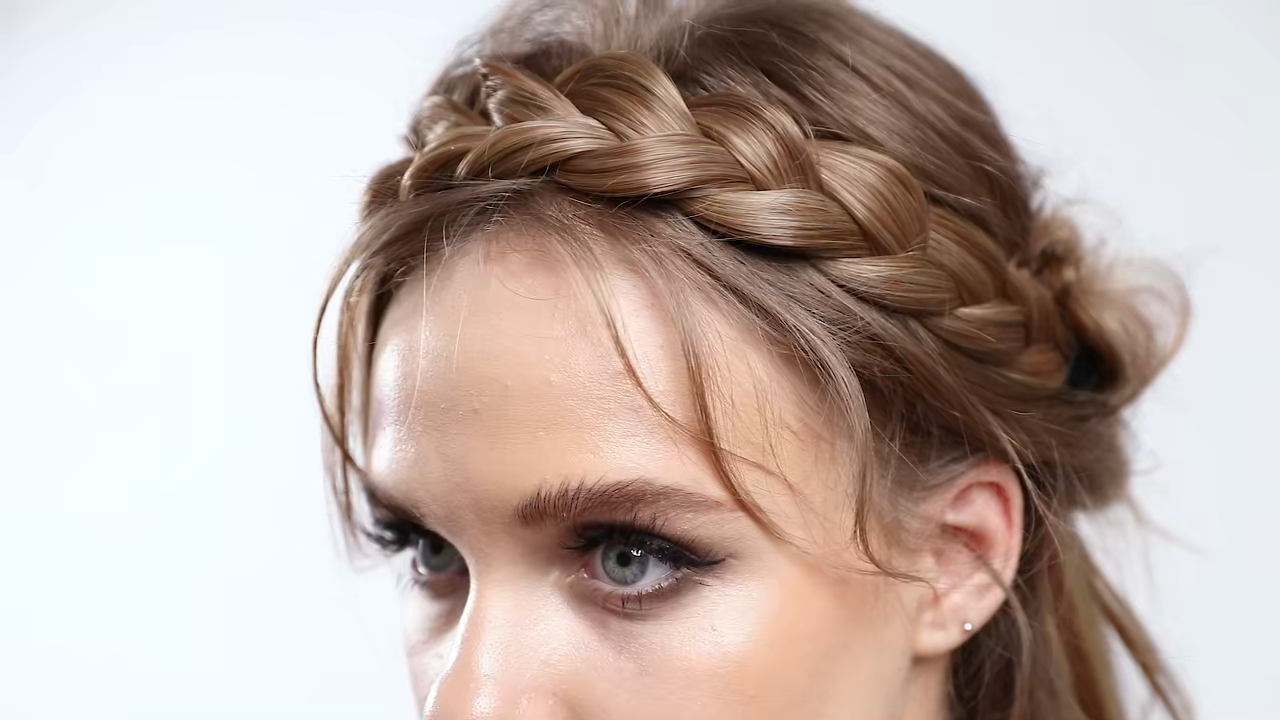 Bohemian Braided Headband – Synthetic Braided Hair Band for Women | Natural Look Hair Accessory